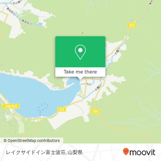 レイクサイドイン富士波荘地図