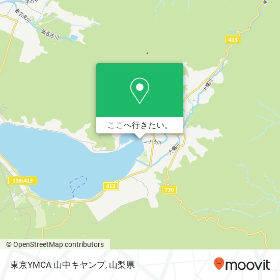 東京YMCA 山中キヤンプ地図