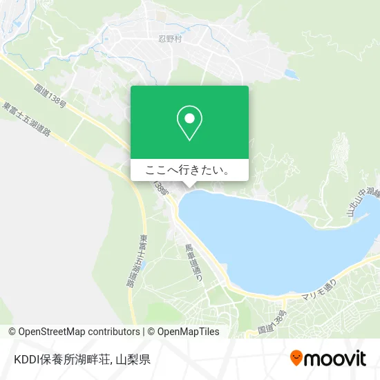 KDDI保養所湖畔荘地図