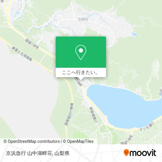 京浜急行 山中湖畔荘地図