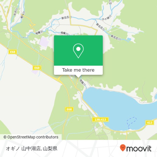 オギノ 山中湖店地図