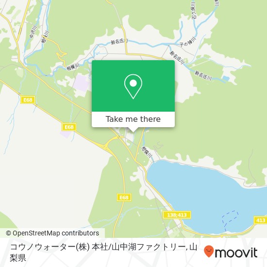 コウノウォーター(株) 本社/山中湖ファクトリー地図