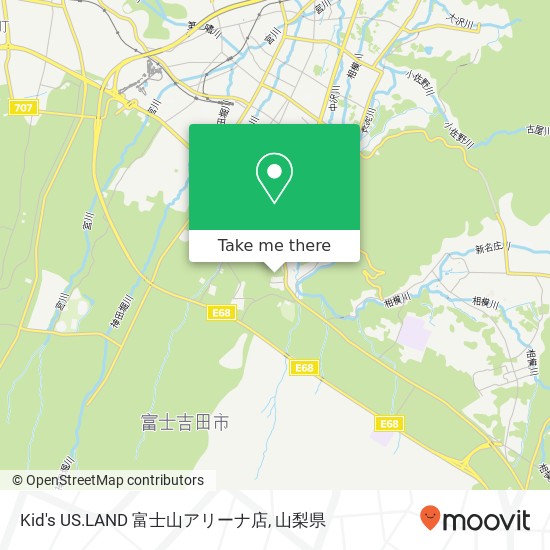 Kid's US.LAND 富士山アリーナ店地図