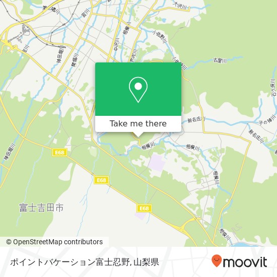 ポイントバケーション富士忍野地図