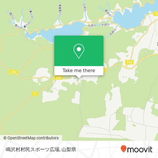 鳴沢村村民スポーツ広場地図