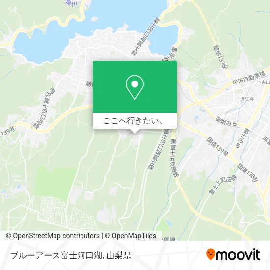 ブルーアース富士河口湖地図