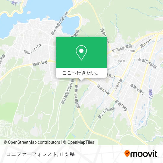 コニファーフォレスト地図