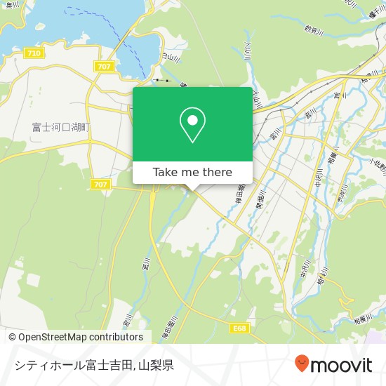 シティホール富士吉田地図