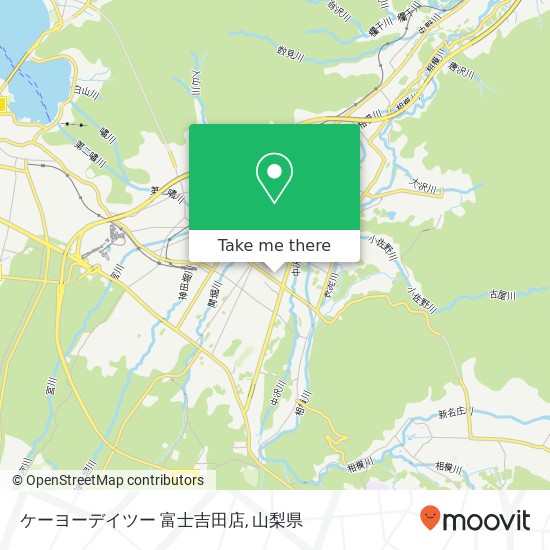 ケーヨーデイツー 富士吉田店地図