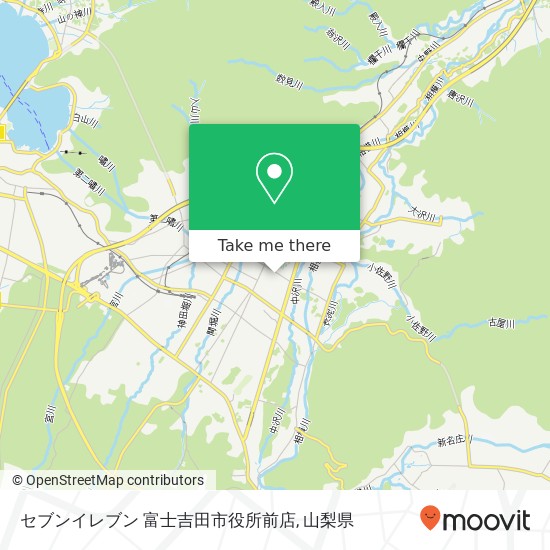 セブンイレブン 富士吉田市役所前店地図