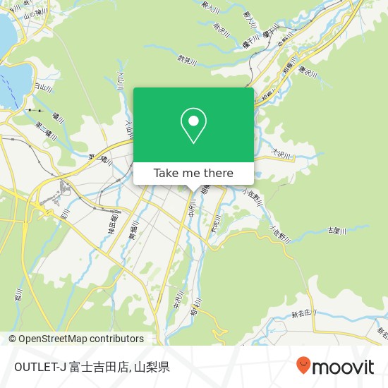 OUTLET-J 富士吉田店地図