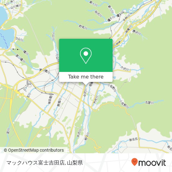 マックハウス富士吉田店地図