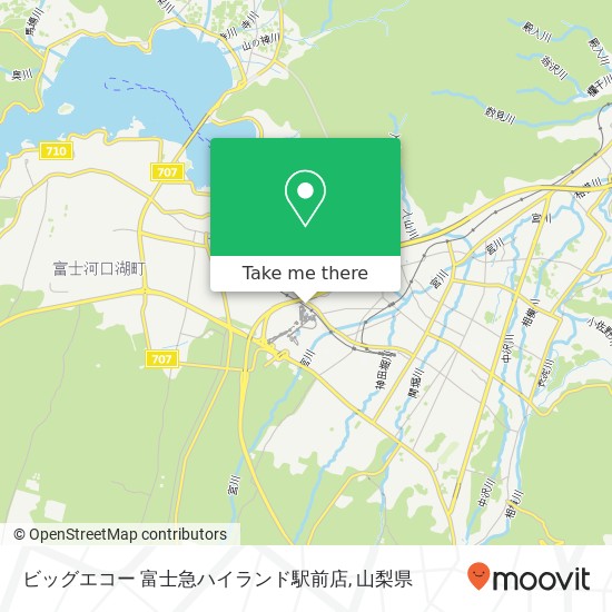 ビッグエコー 富士急ハイランド駅前店地図