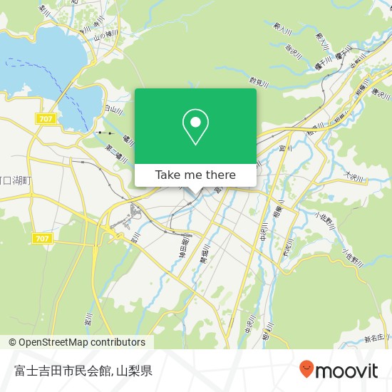 富士吉田市民会館地図