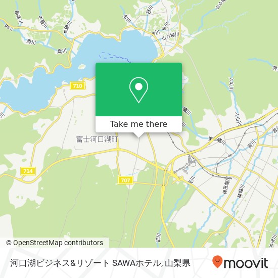 河口湖ビジネス&リゾート SAWAホテル地図