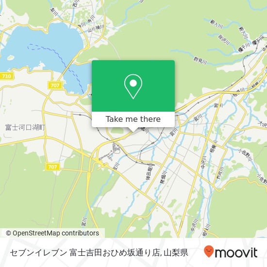セブンイレブン 富士吉田おひめ坂通り店地図