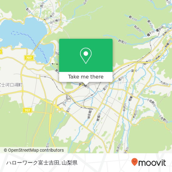 ハローワーク富士吉田地図