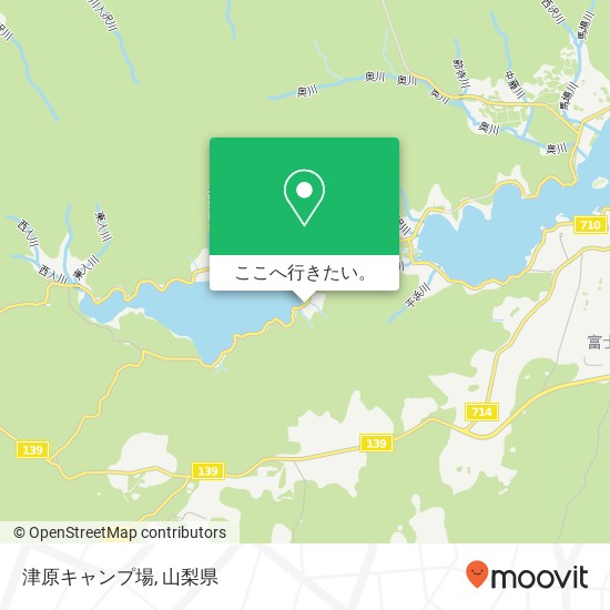 津原キャンプ場地図