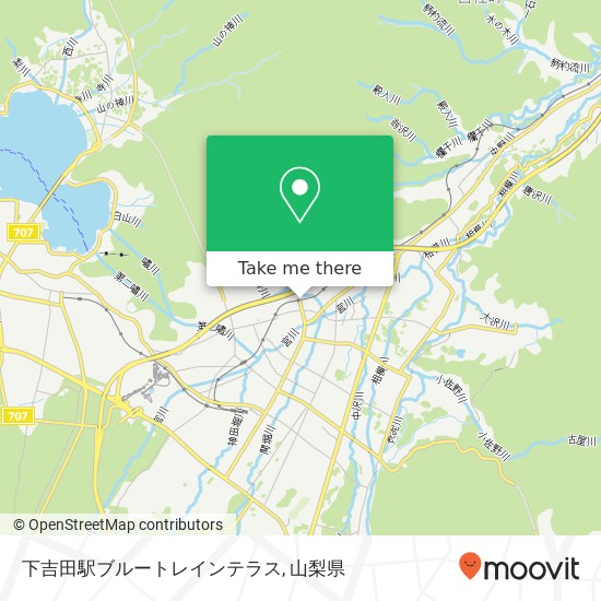 下吉田駅ブルートレインテラス地図