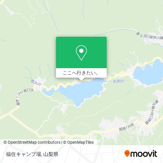 福住キャンプ場地図