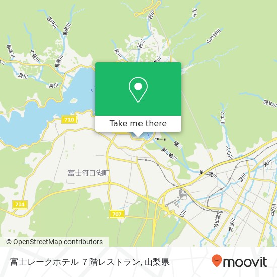 富士レークホテル ７階レストラン地図