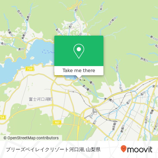 ブリーズベイレイクリゾート河口湖地図