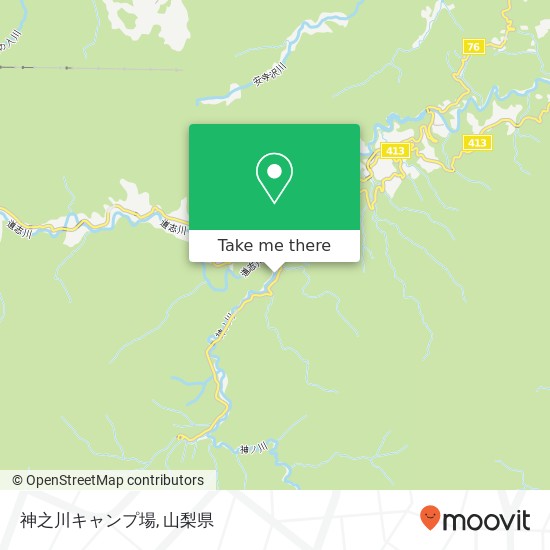 神之川キャンプ場地図