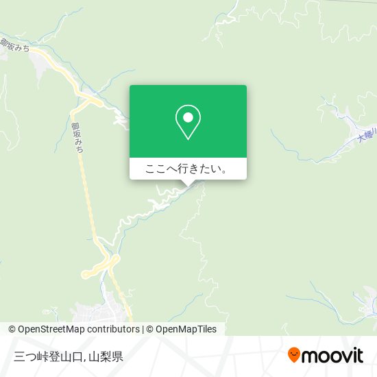 三つ峠登山口地図