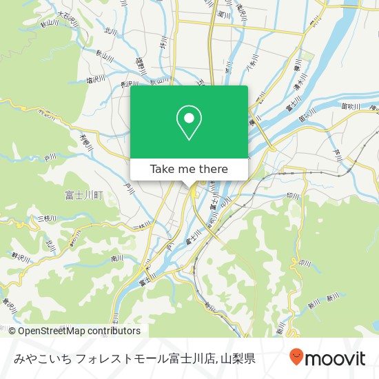 みやこいち フォレストモール富士川店地図