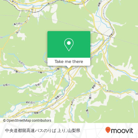 中央道都留高速バスのりば 上り地図