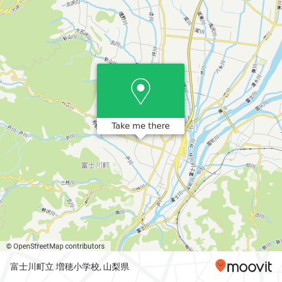 富士川町立 増穂小学校地図