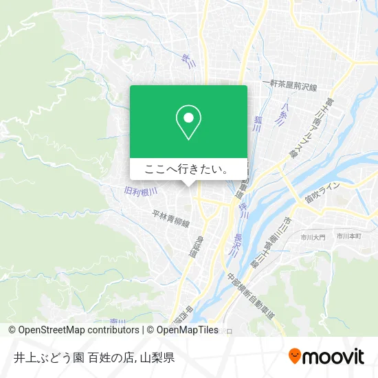 井上ぶどう園 百姓の店地図