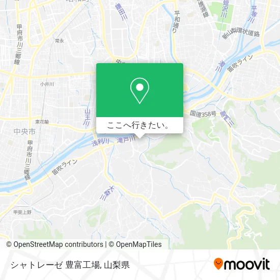 シャトレーゼ 豊富工場地図