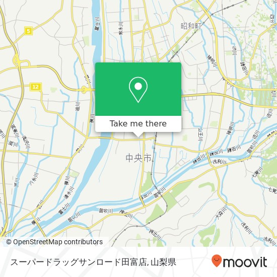 スーパードラッグサンロード田富店地図