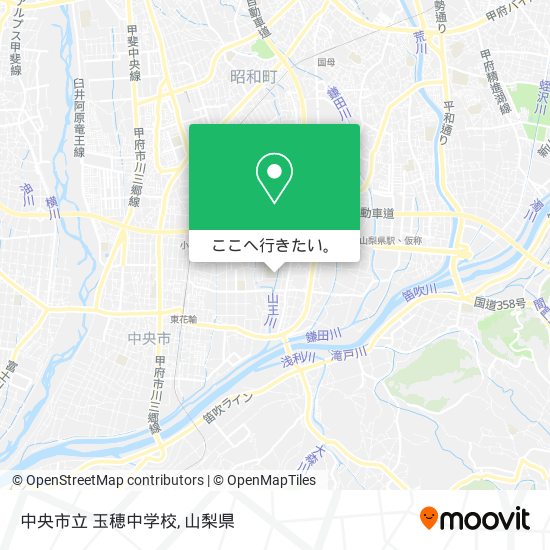 中央市立 玉穂中学校地図