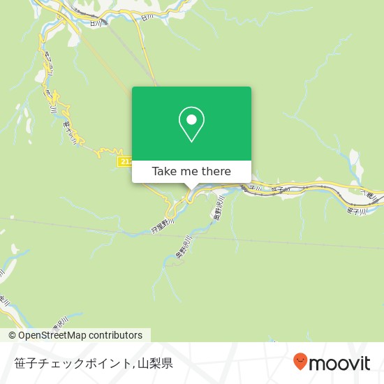 笹子チェックポイント地図