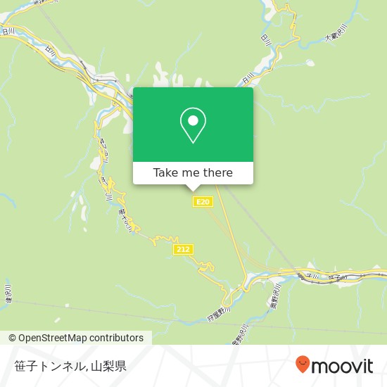 笹子トンネル地図