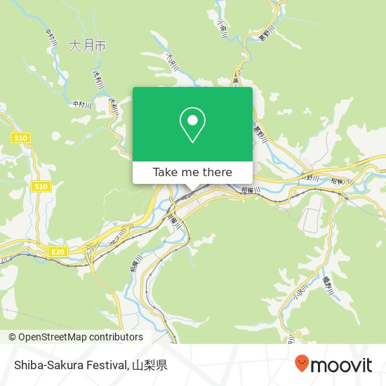 Shiba-Sakura Festival地図