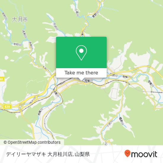 デイリーヤマザキ 大月桂川店地図