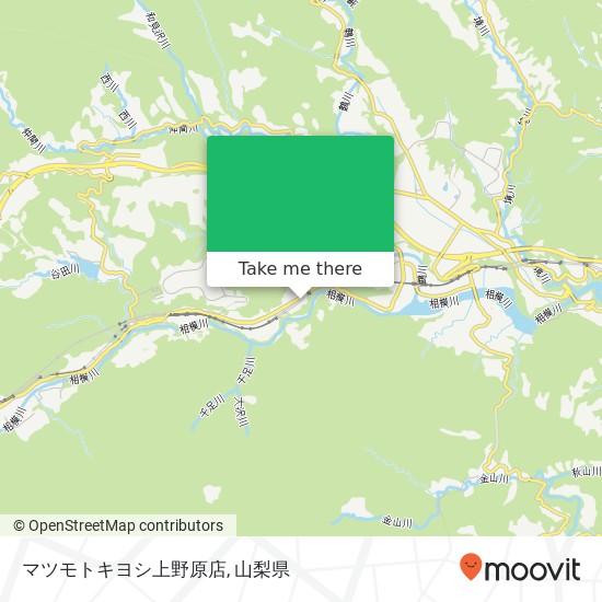 マツモトキヨシ上野原店地図