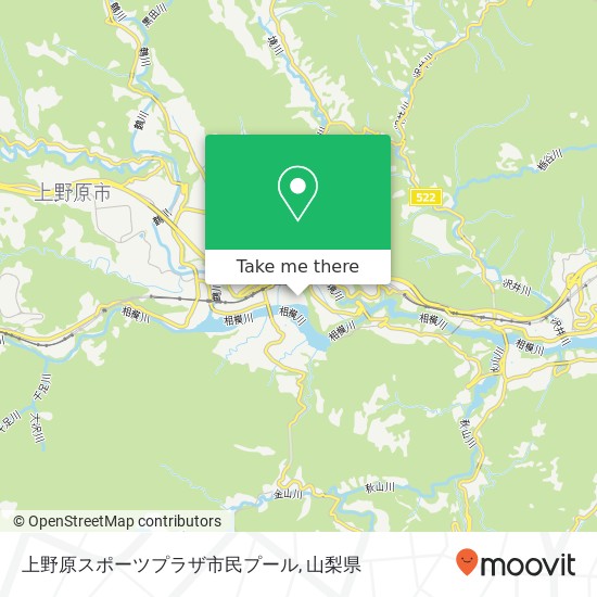 上野原スポーツプラザ市民プール地図