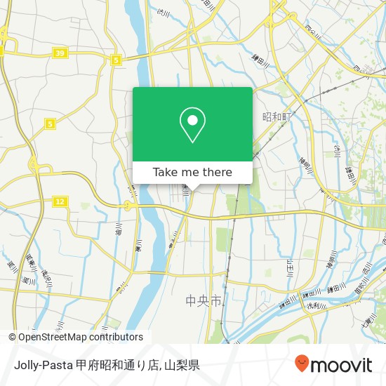 Jolly-Pasta 甲府昭和通り店地図