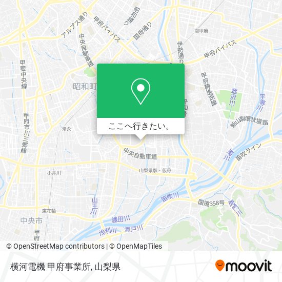 横河電機 甲府事業所地図