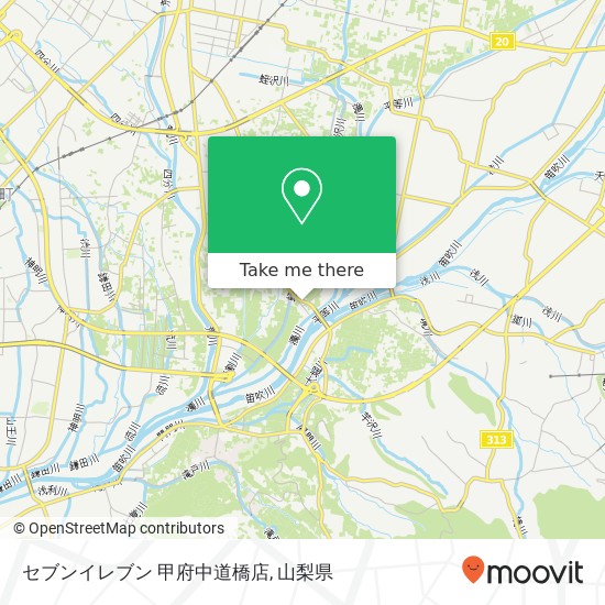 セブンイレブン 甲府中道橋店地図