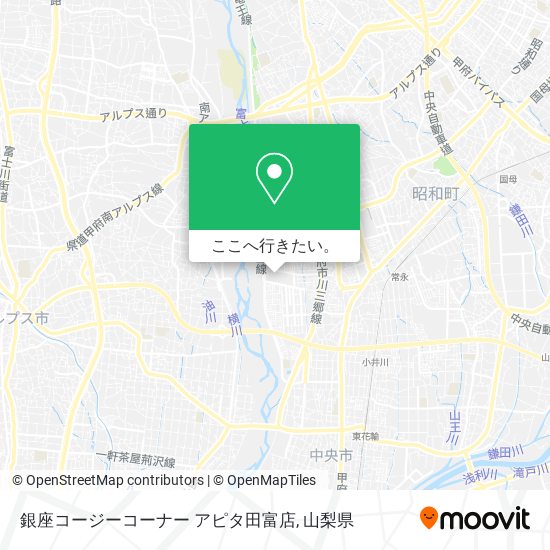 銀座コージーコーナー アピタ田富店地図