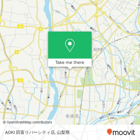 AOKI 田富リバーシティ店地図