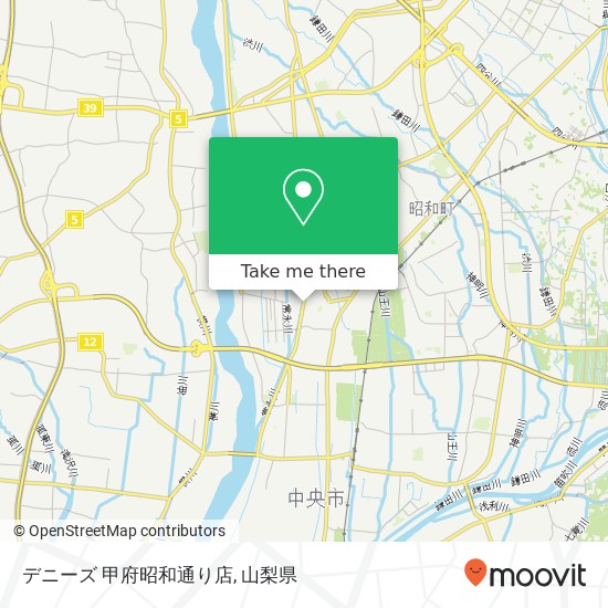 デニーズ 甲府昭和通り店地図