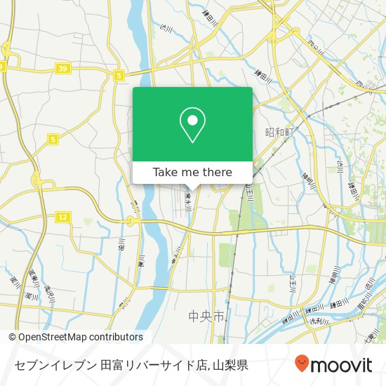 セブンイレブン 田富リバーサイド店地図