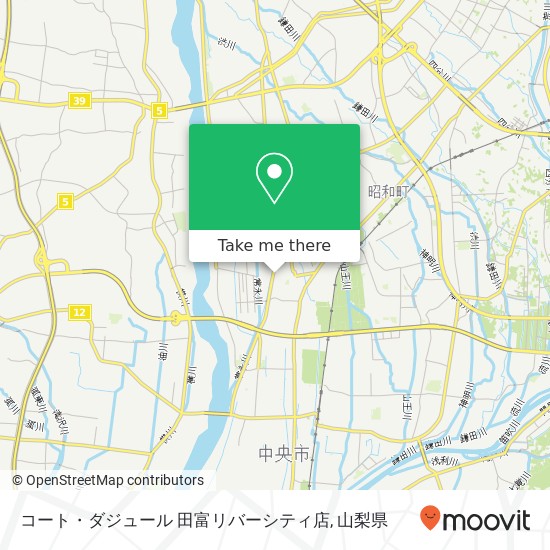 コート・ダジュール 田富リバーシティ店地図