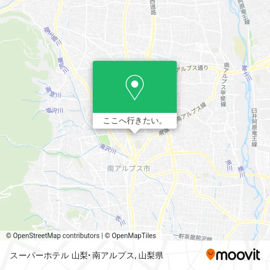 スーパーホテル 山梨･南アルプス地図